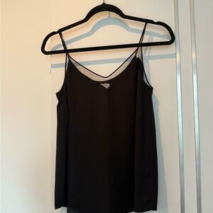 Aritzia Babaton black silky camisole; size XS